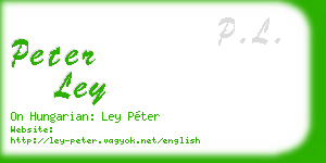 peter ley business card